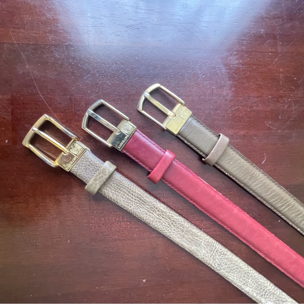 Vintage Trio L’Aiglon textured men’s dressy Belt Size 36